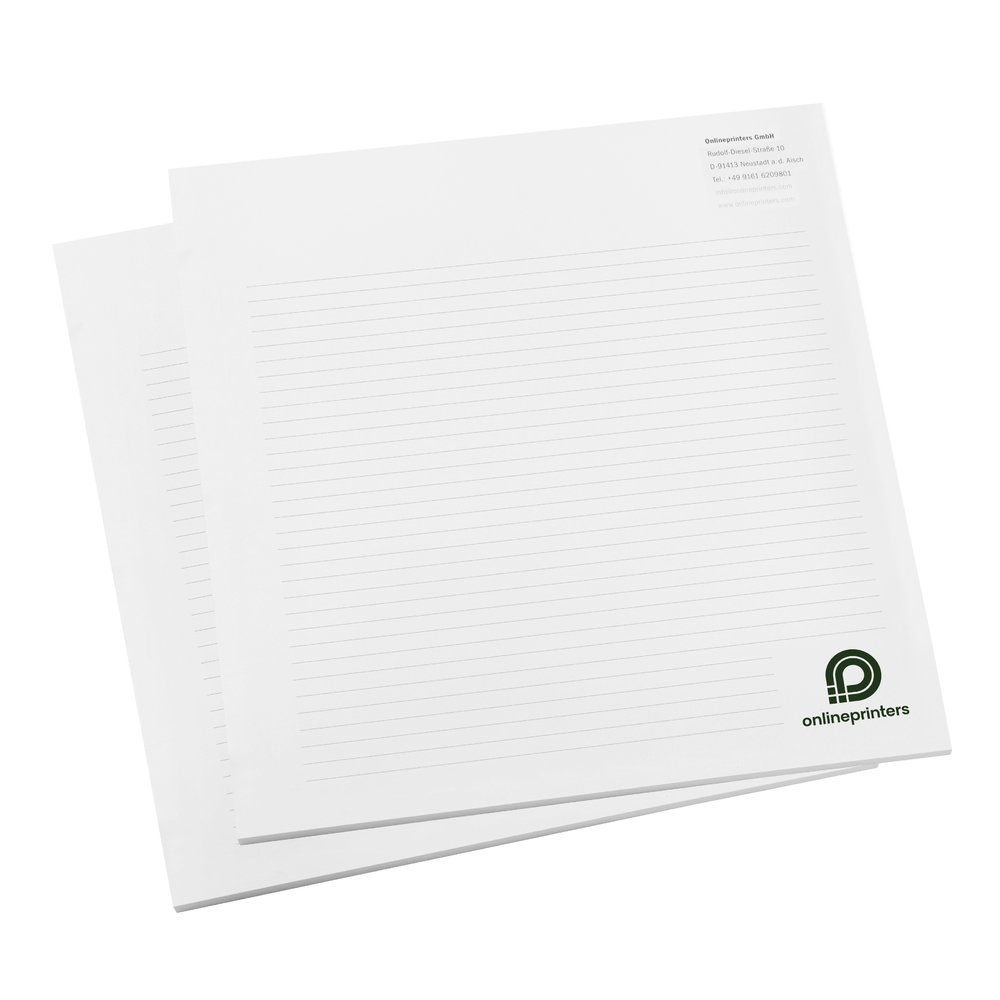 50 Blocs de notas A5-cuadrado | Crear online el diseño | 50 hojas
