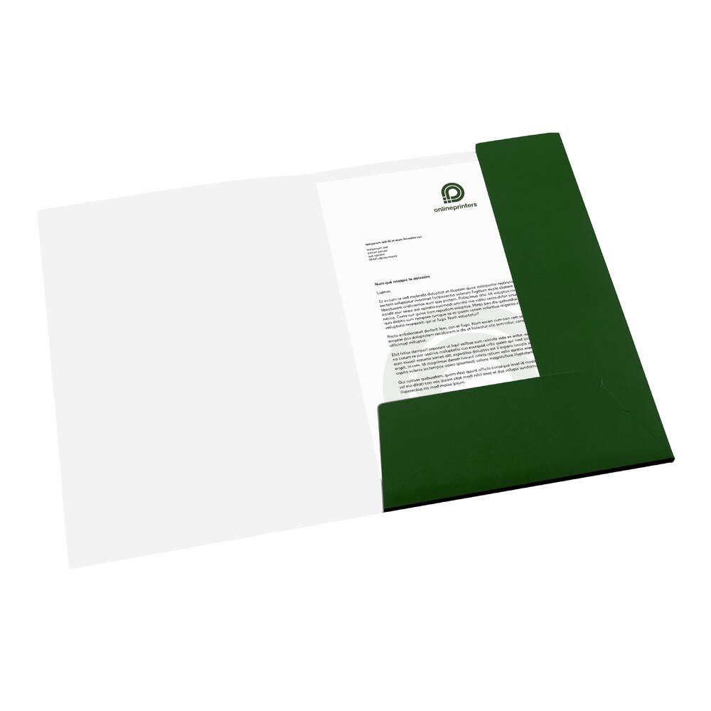 250 Carpetas con solapas A4 | 300 g/m² papel cuché