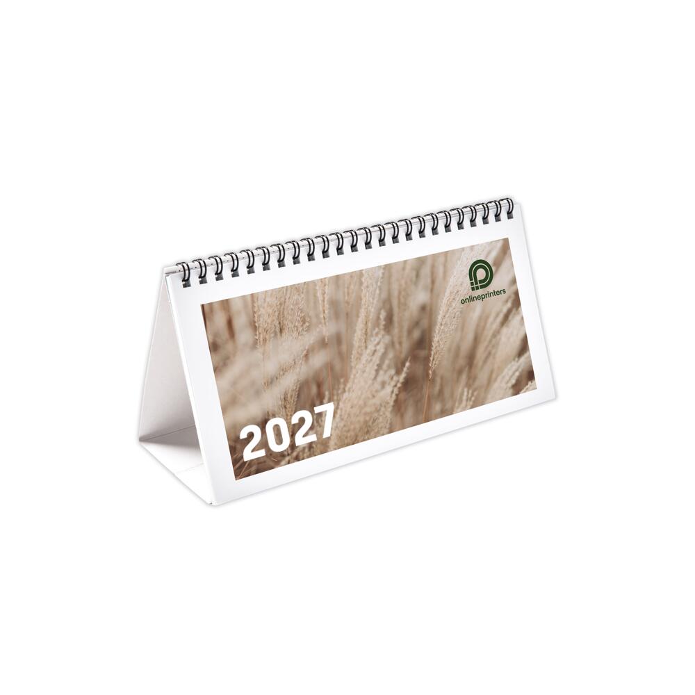 25 Calendarios de mesa de varias páginas DL | Crear online el diseño | 170 g/m² papel cuché