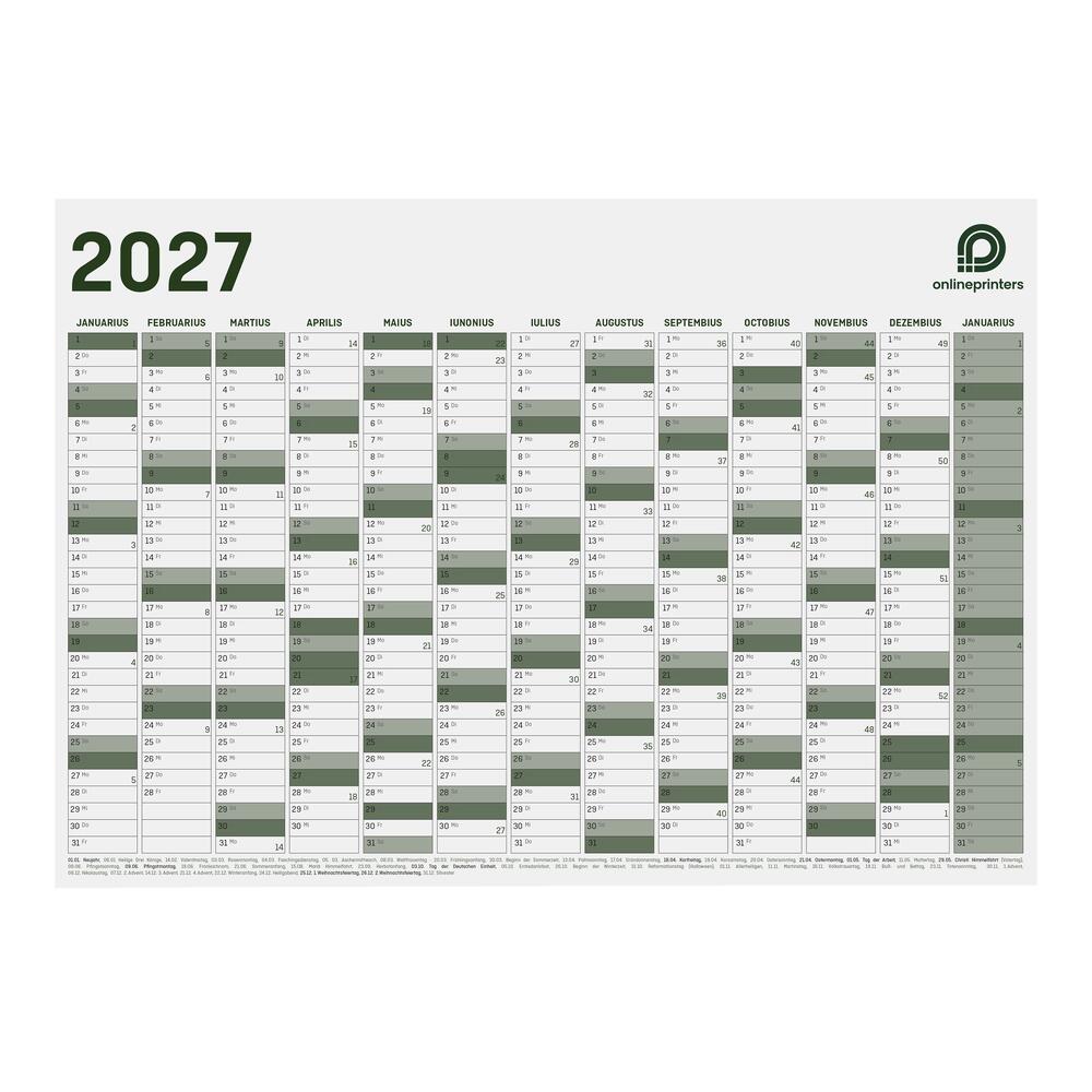 100 Planificadores anuales de pared | A2