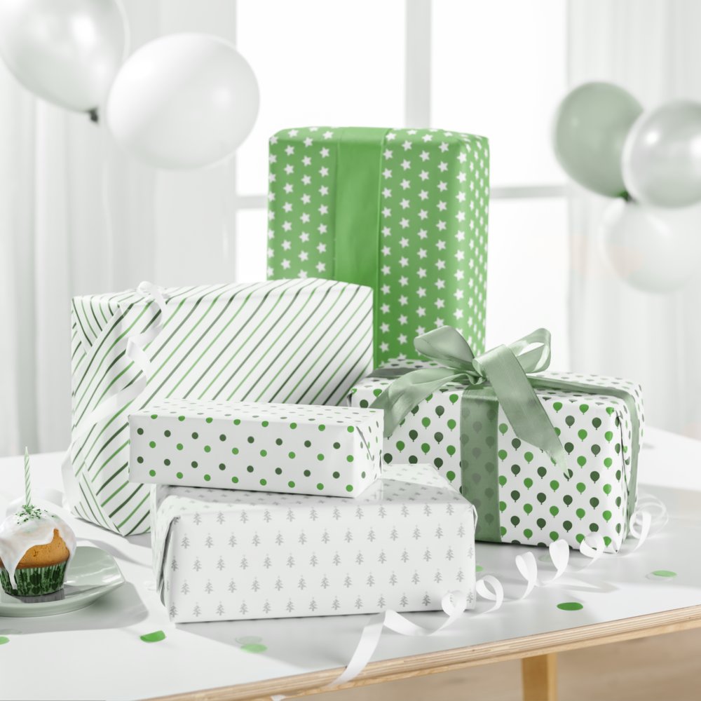 500 Papel de regalo, B1 | 130 g/m² papel cuché