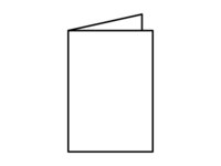 Folleto plegado de 4 pginas con un pliegue.
