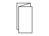 Folleto de papel, seis pginas con pliegue en zigzag.