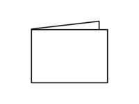 Tarjetas de vale dobladas con un pliegue.