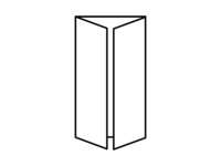 Folleto de papel con seis pginas y plegado en ventana.
