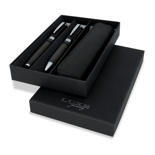 Set de bolígrafo y rollerball "Carbon" 1