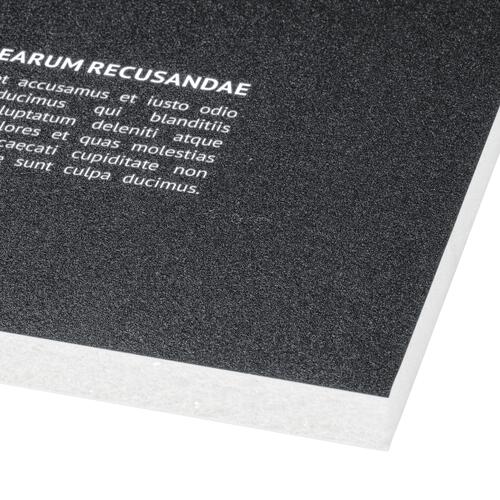 Panel de espuma rígida en varias formas.