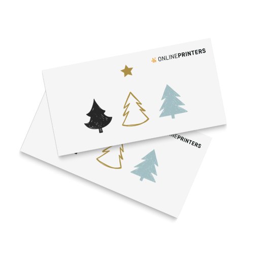 Tarjetas navideñas plegables en formato apaisado, DL 1