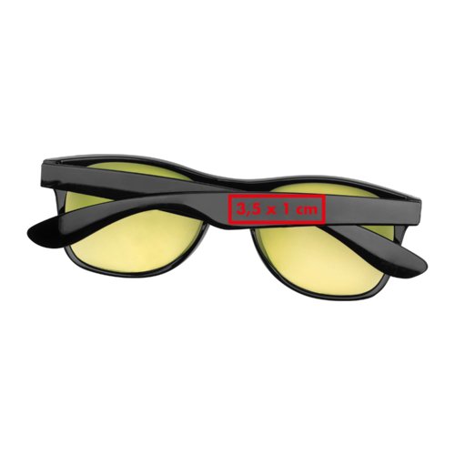 Gafas de sol de plstico con un diseo clsico.