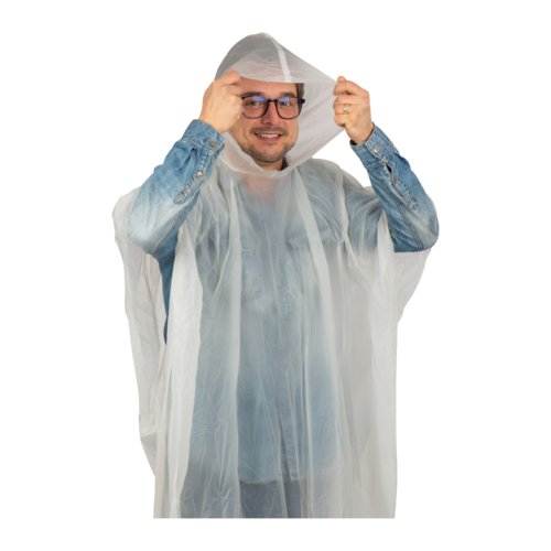 Poncho para lluvia compostable Fleurus 2