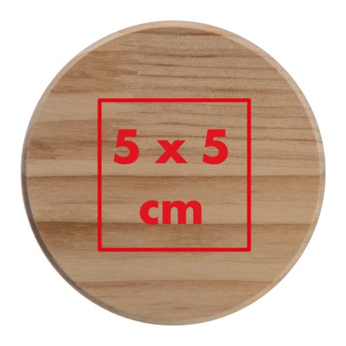 Bote de almacenamiento de madera con tapa.