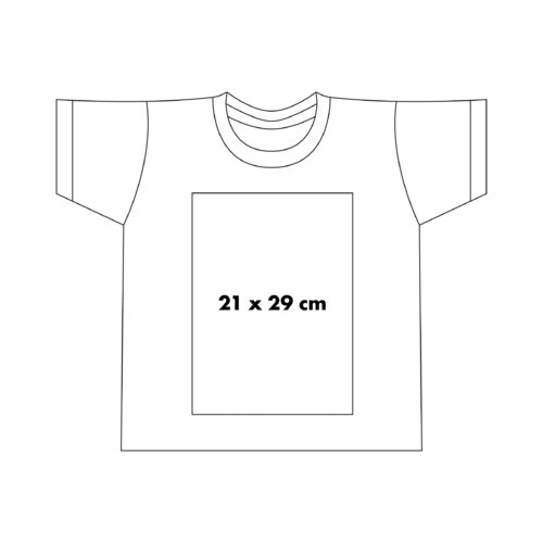 Camiseta de algodn con mangas cortas y cuello redondo.