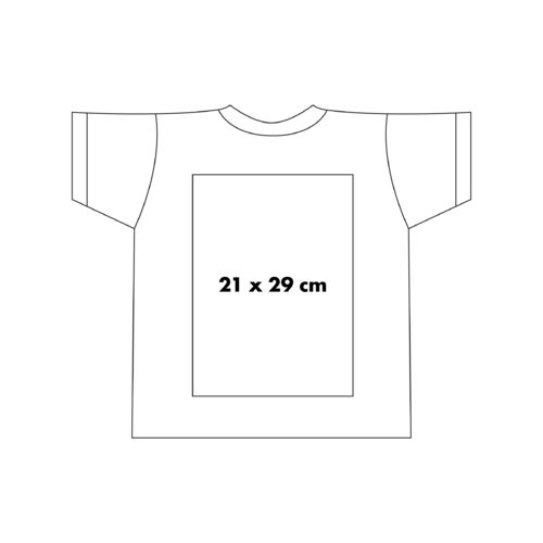 Camiseta de algodn con mangas cortas y cuello redondo.