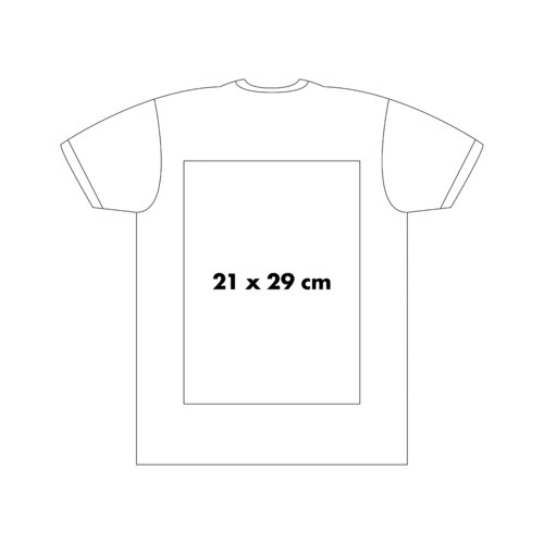 Camiseta de algodn con mangas cortas y cuello redondo.