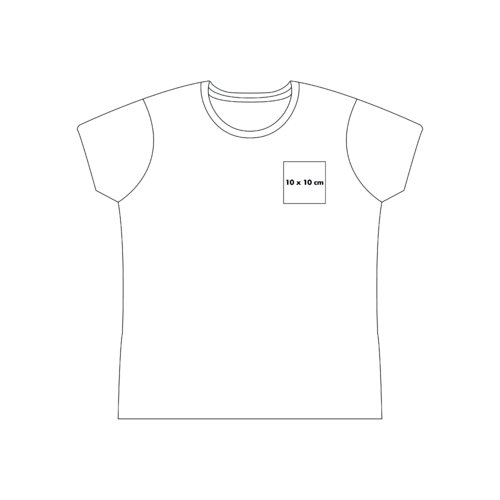 Camiseta de algodn con mangas cortas y cuello redondo.