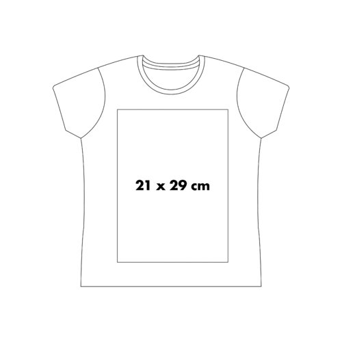 Camiseta de algodn con mangas cortas y cuello redondo.