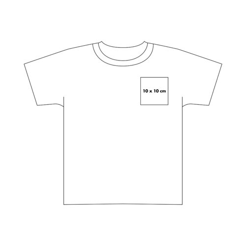 Camiseta suave de algodn con mangas cortas y cuello redondo.