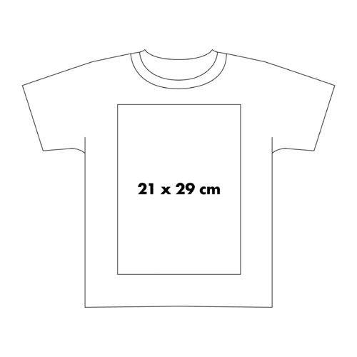 Camiseta de algodn de manga corta y cuello redondo.