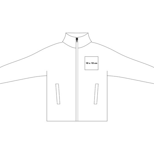 Chaqueta cortavientos ligera con cremallera y bolsillos laterales.