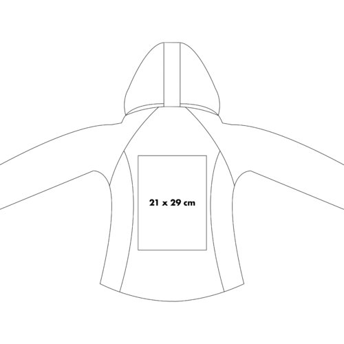 Chaqueta softshell con capucha.