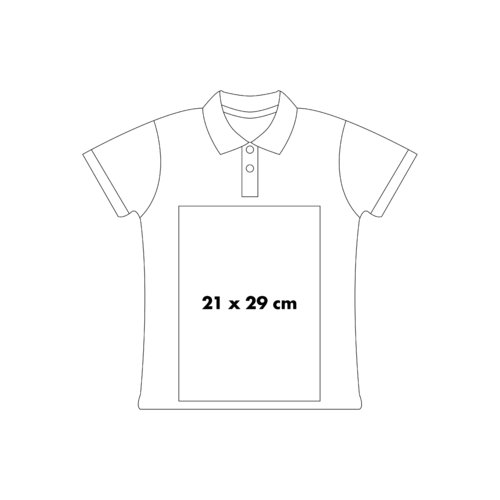 Polo de algodn con tapeta de botones corta.