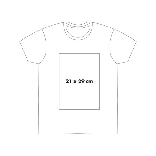 Camiseta de algodn con mangas cortas y cuello redondo.