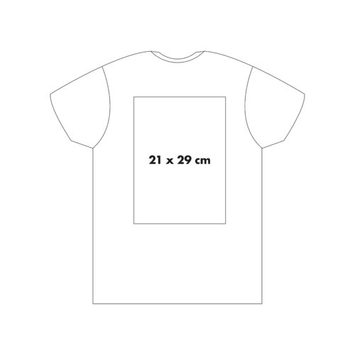 Camiseta de algodn con mangas cortas y cuello redondo.