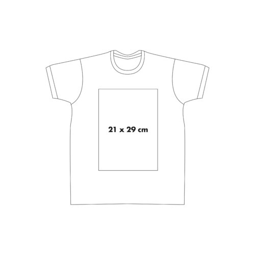 Camiseta de algodn con mangas cortas y cuello redondo.