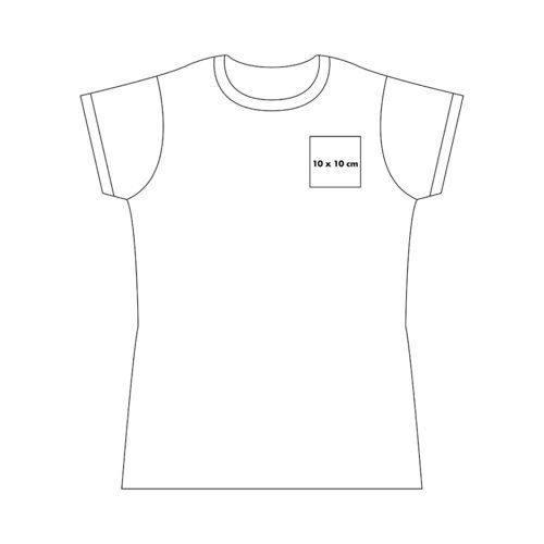 Camiseta de algodn con mangas cortas y cuello redondo.