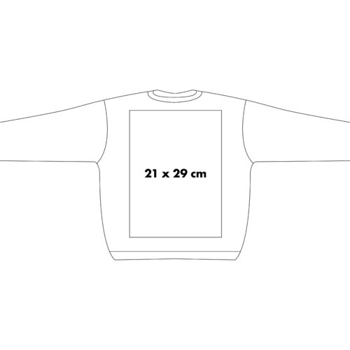 Sudadera de tela con mangas largas y cuello redondo.