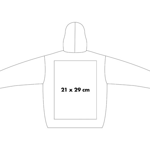 Sudadera con capucha de algodn y bolsillo tipo canguro.