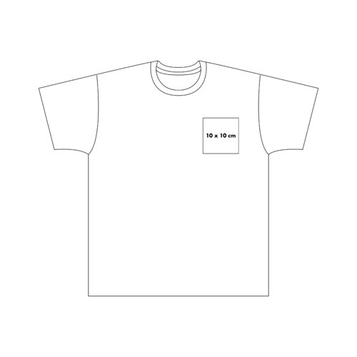 Camiseta de algodn con mangas cortas y cuello redondo.