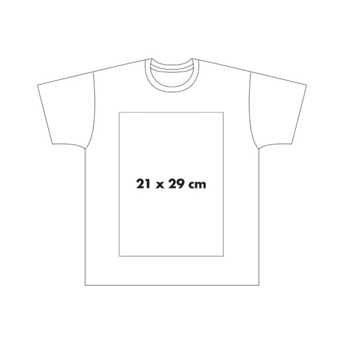 Camiseta de algodn con mangas cortas y cuello redondo.