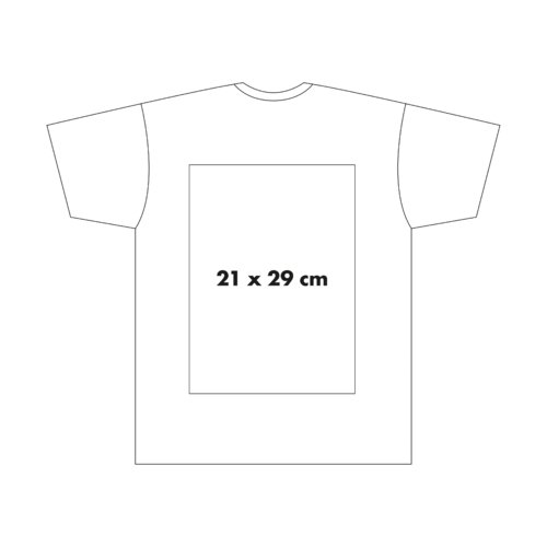 Camiseta de algodn con mangas cortas y cuello redondo.