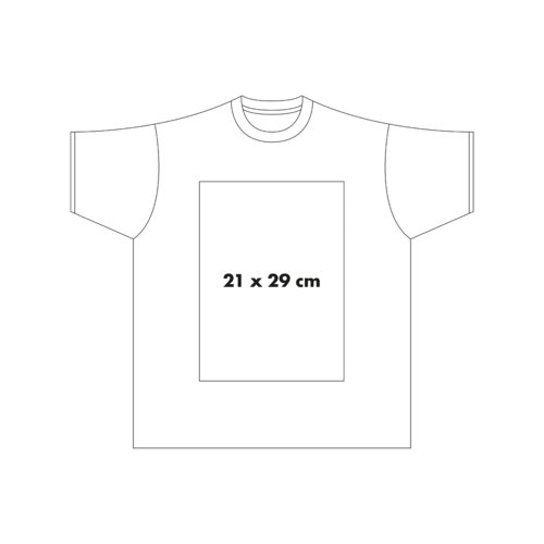 Camiseta de algodn grueso de color liso con mangas cortas.