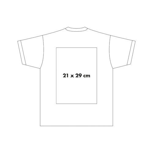 Camiseta de algodn con mangas cortas y cuello redondo.
