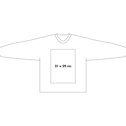 Sudadera de algodn con mangas largas y cuello redondo.