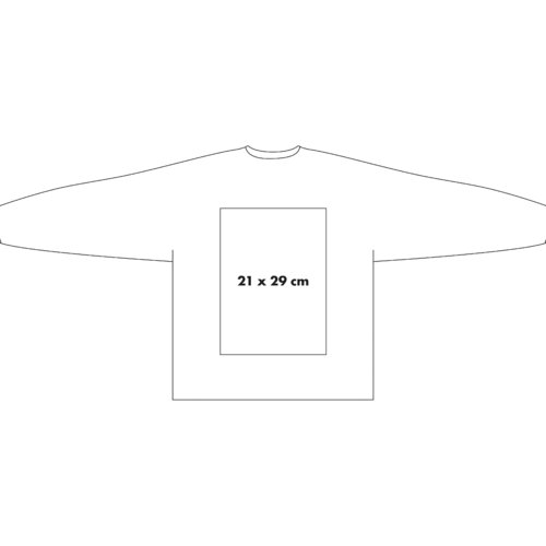 Sudadera de tela con mangas largas.