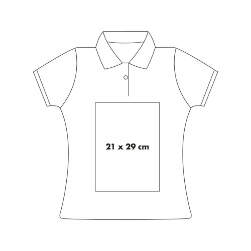 Polo de algodn con tapeta de botones corta y cuello.