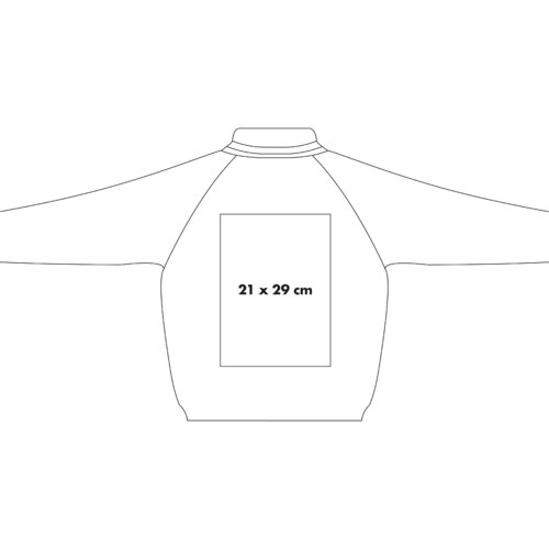 Chaqueta de algodn con cremallera completa.