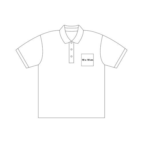 Polo de algodn con tapeta de botones y manga corta.