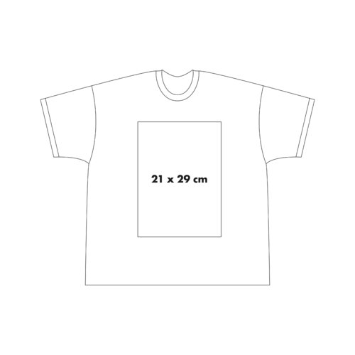 Camiseta de algodn de manga corta y cuello redondo.