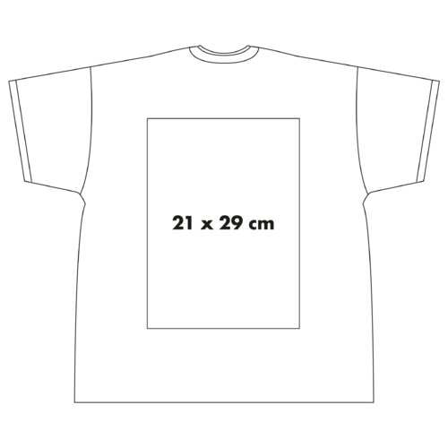 Camiseta blanca de algodn con mangas cortas y cuello redondo.