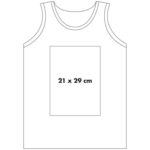 Camiseta de tirantes deportiva de algodn con tirantes anchos.