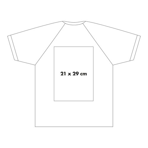 Camiseta de algodn con mangas contrastadas y cuello redondo.