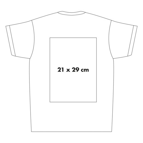 Camiseta de algodn de manga corta con cuello redondo.