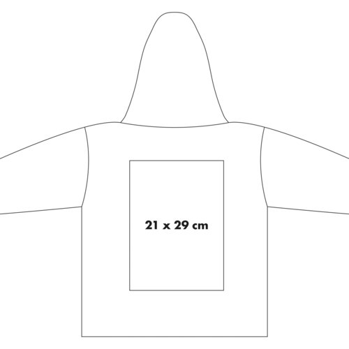 Sudadera con capucha de algodn con capucha y bolsillo canguro.
