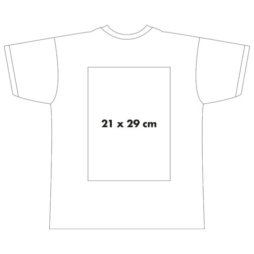 Camiseta de algodn con mangas cortas y cuello redondo.