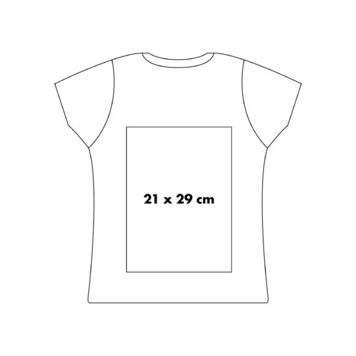 Camiseta de algodn con mangas cortas y corte femenino.