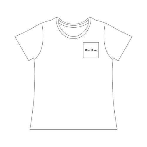 Camiseta de algodn con mangas cortas.